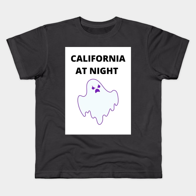 california at night Kids T-Shirt by boumahraze1994